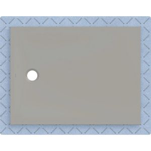 Douchevloer CleanFloor30 met afdichtingsvlies grijs: 120x90cm