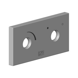 Rozet 60x120x12,5mm chr