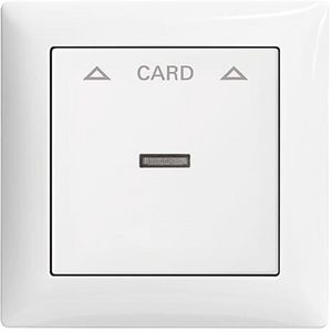 Cpl card-schakelaar leverbaar in 1-voudig raam SI-B-alpinwit (1792-914)