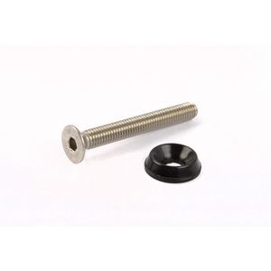 Schroef met schijfje plastic M5