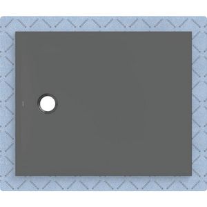 Douchevloer CleanFloor30 met afdichtingsvlies grafiet: 110x90cm