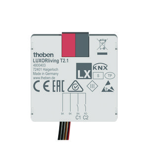 Impulsdrukker LUXORliving T2 interface 2-voudig inbouw