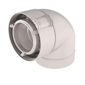 Klemband bocht conc. PP/KS 87° 80/125 wit UbiFit