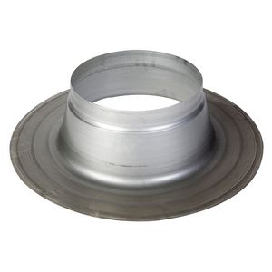 Plakplaat (plat dak) tbv vert. dakdoorvoer Ø200/300.
