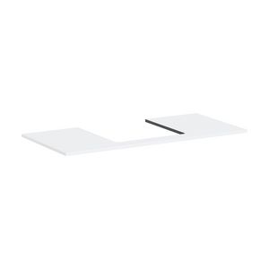 Console Xilesa E 1180/550 met uitsparing  midden gesl. opzetwastafel mat wit