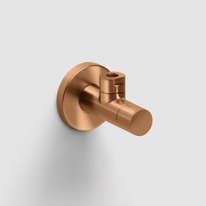 Design hoekstopkraan brons geborsteld PVD Marathon 2