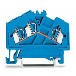 3-draads rijgklem 2,5mm² Ex i blauw 280-651 VVE=100