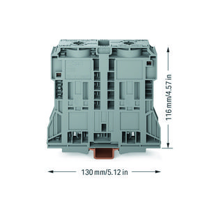 2-draads rijgklem 185mm² markeringsh. zijkant 285-1185 VVE=5