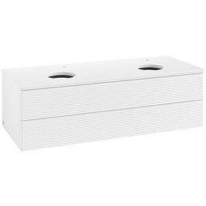 Wastafelonderkast Antao 1200x360x500mm White Matt Lacquer L24150MT