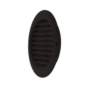 Kunststof schoepenrooster rond Ø150mm bruin