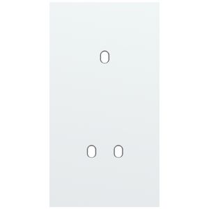 Tweevoudige afdekpl. verticaal 71mm centerafstand een enkelv