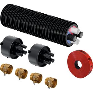 Verbindingsset voorgeisoleerde buis ECOFLEX Twin HP 2x(32x2,9) + 2x(32x3,5)/140 L=8mtr. VVE=4