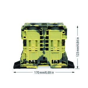 2-draads rijgklem 185mm² markeringsh. zijkant 285-1167 VVE=4