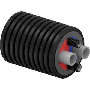 Rol a 200mtr. voorgeisoleerde buis ECOFLEX THERMO TWIN HP 2x(50x4,6mm) + 2x(32x3,5mm)