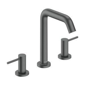 Tecturis S 3-gats wastafelkraan 150 met afvoerplug Brushed Black Chrome