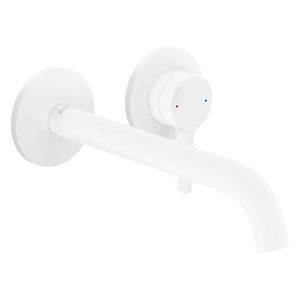 AXOR One 1-hendel inbouw wastafelmengkraan met rechte greep en uitloop 220 mm mat wit