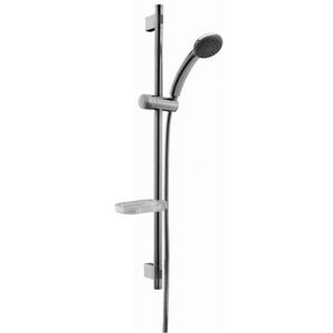 Glijstangset Trieste 73cm m.douchekop+zeepschaal+slang chroom