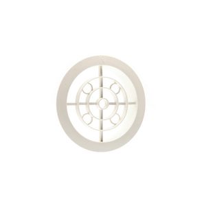 Ventilatierooster kunststof Ø100mm pergamon