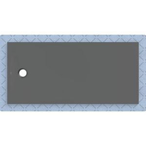 Douchevloer CleanFloor30 met afdichtingsvlies grafiet: 170x80cm