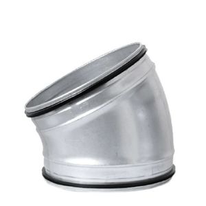 Ronde spiro bocht 30 125mm voor spirobuis