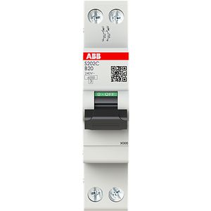 Installatieautomaat- S200C 2P, 20A, B-kar, 6kA