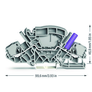 2-draads rijg 6mm² aanraking bev.testbus 8801/045-000 VVE=20