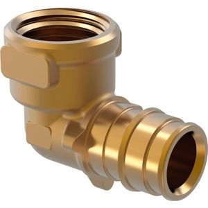 Schroefbus haaks schuif Q&E messing 20x1/2"bn. parallel