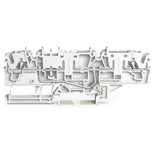 2-draads basisklem voor rail 35x15+35x7,5 2,5mm² wit VVE=50