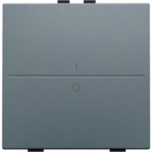 Enkelv. toets opdruk "I" en "0" RF schakelaar/knop blue grey