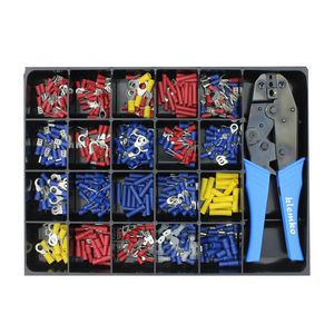 Kabelschoenen geisol. assorti. in metalen kist PVC incl SKT