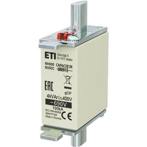 Zekering NH000 gCP 4kVAr/690V 4117105 VVE=3