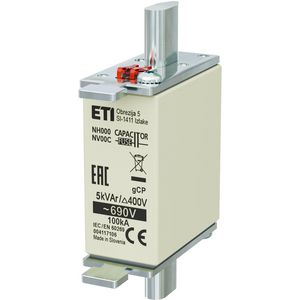 Zekering NH000 gCP 5kVAr/690V 4117106 VVE=3