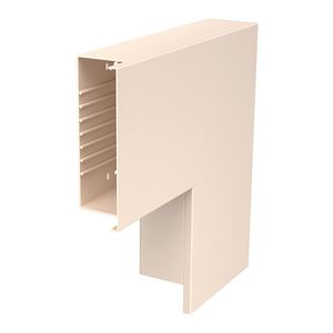 Platte hoek 400x230x100 polyvinylchlorid creme wit 9001