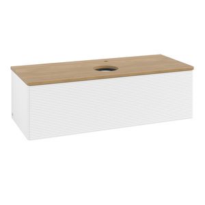 Wastafelonderkast Antao 1200x360x500mm White Matt Lacquer L32151MT