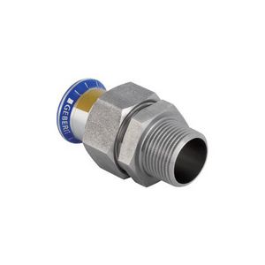 3-del. koppeling MAPRESS RVS GAS 15x1/2"bt.