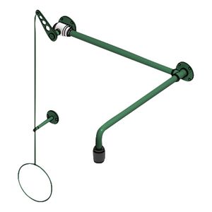 nooddouche 90gr. Trekstangbed. deur