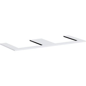 Console Xilesa E 1375/550 2 uitsparingen gesl. opzetwastafel mat wit