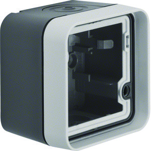Opbouwbehuizing 1-v W.1 ECO grijs