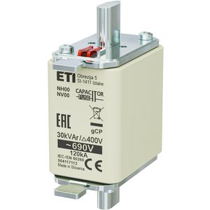 Zekering NH00 gCP 30kVAr/690V 4117112 VVE=3