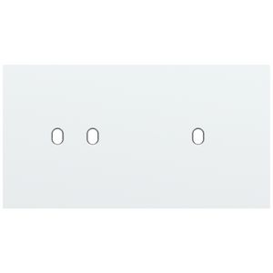 Tweevoudige afdekpl. horizontaal 71mm centerafstand een twee