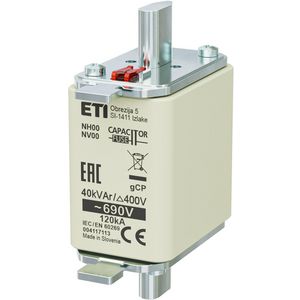 Zekering NH00 gCP 40kVAr/690V 4117113 VVE=3