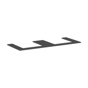Console Xilesa E 1375/550 2 uitsparingen gesl. opzetwastafel Slate Matt Grey