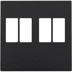 Afwerkingsset 2-voudige luidsprekeraansl. piano black coa