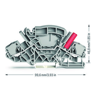 2-draads rijg 6mm² aanraking bev.testbus 8801/040-000 VVE=20