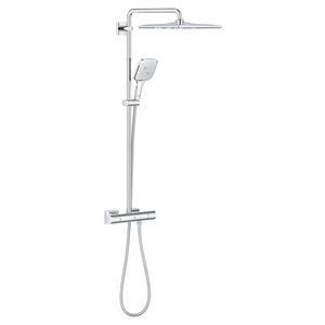 Rainshower SmartActive 310 douchesysteem Mono vierkant  incl. S-koppelingen hard Graphite