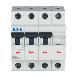 installatieautomaat (MCB) FAZ 3-polig + Nul 63A C-karakteristiek 15kA