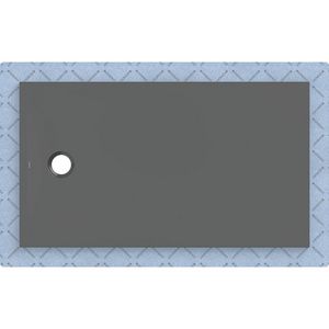 Douchevloer CleanFloor30 met afdichtingsvlies grafiet: 140x80cm