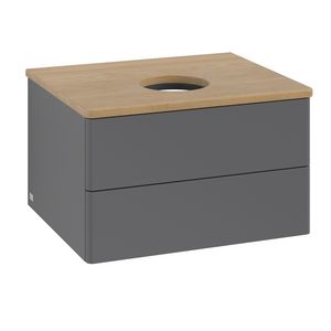 Wastafelonderkast Antao 600x360x500mm Antr. Matt Lacquer K18011GK