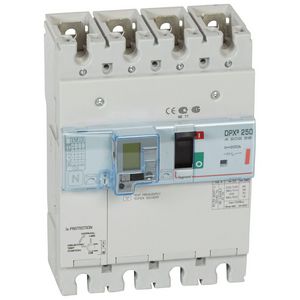 Vermogensschakelaar 250 Thermomagn. + RCD 200A 4P 36kA DPX3