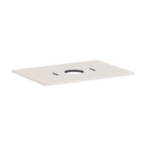 Console Xilesa E 780/550 met uitsparing  midden waskom z. kraangat SMB